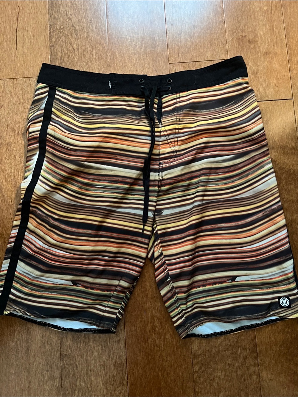 Element Men's Multicolor Striped Board Shorts